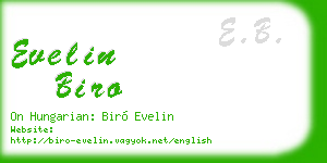 evelin biro business card