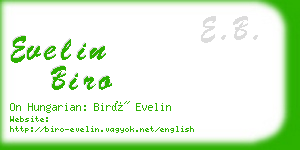 evelin biro business card